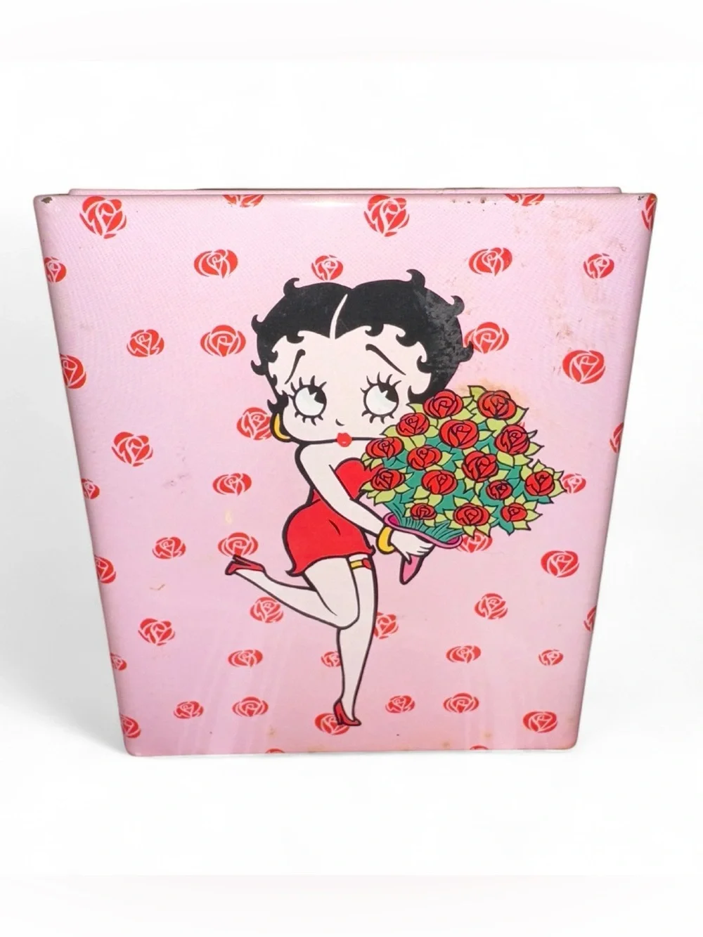 Vintage Betty Boop Pink Floral Tissues Box